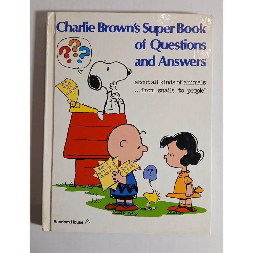Charlie‎ Brown's Super Book of Questions and Answers 1976 Hard Back Book